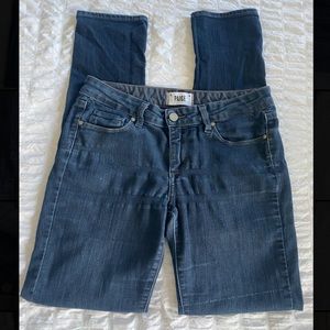 PAIGE Dark Wash Skyline Skinny Jeans, Size 28